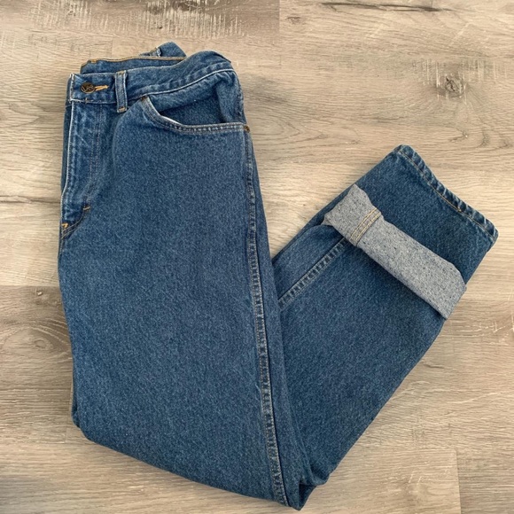 Vintage mid wash Lee denim straight leg jeans - Picture 2 of 4